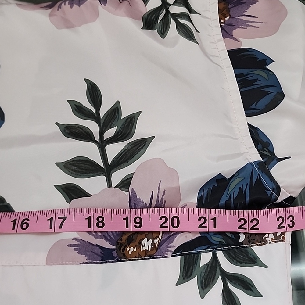 Thread & Supply Tyrell Floral Print Pullover Anorak Jacket Pink Blue SizeL - Picture 9 of 10